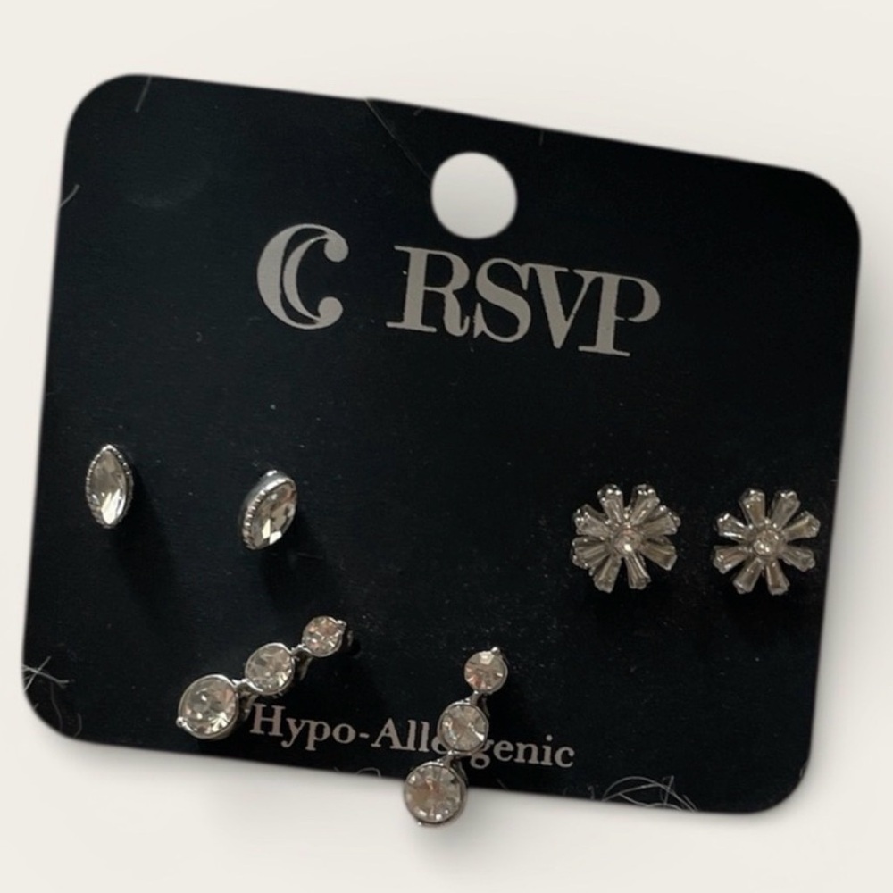 RSVP Hypo-Allergenic Silver Earring Collection